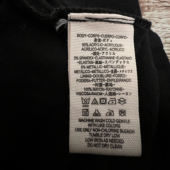 Free People Silver Black and Silver Dance Of The Night Midi Dress Size M - Picture 9 of 9